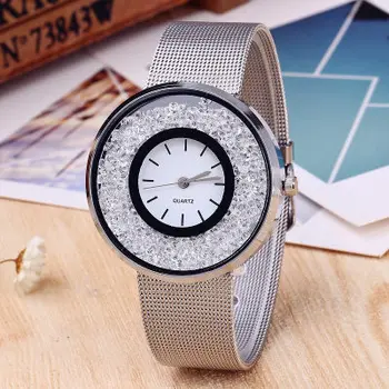 

Ladies Silver Stainless Steel Quartz Watch PINBO Luxury Gold Diamond Women Watches Brand Dress Wristwatch Relogio Clock Women