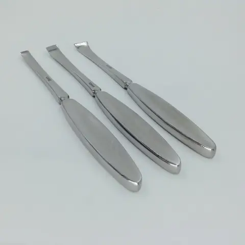 3 Pcs Aço Inoxidável Stripper Óssea Periosteal Elevador Sharp Ortopédica Instrumentos Veterinários