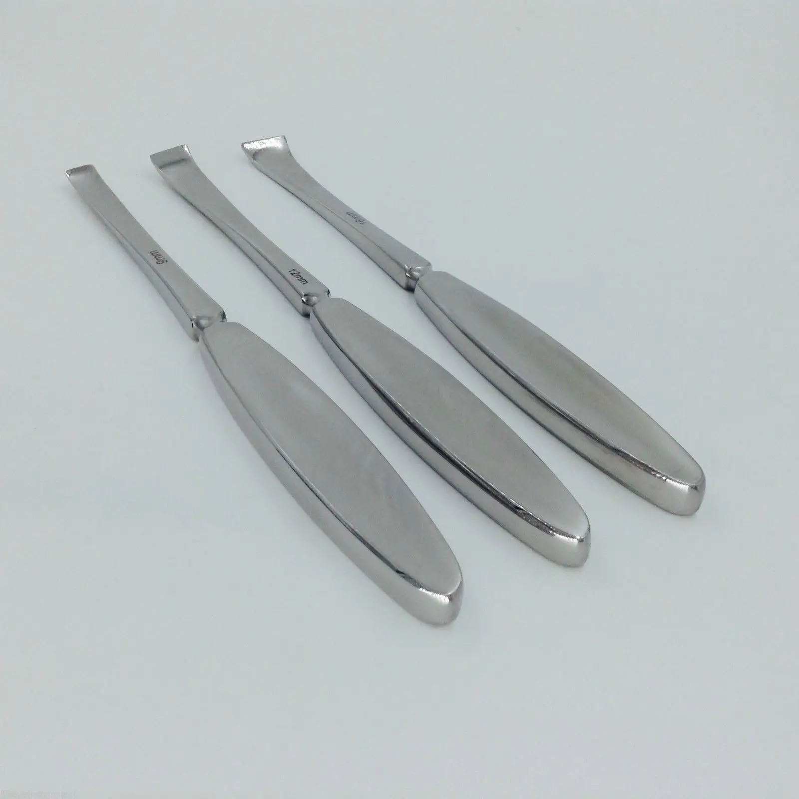 3pcs stainless steel Periosteal stripper Bone elevator sharp orthopedic