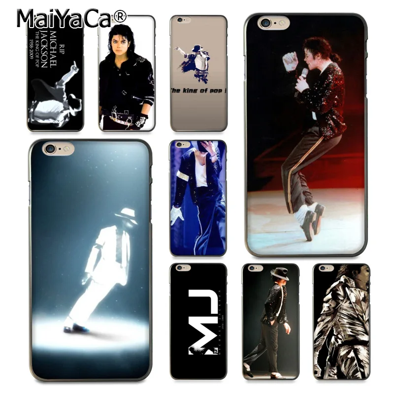 

MaiYaCa Michael Jackson Coque Shell Phone Case for Apple iPhone 8 7 6 6S Plus X 5 5S SE 5C Cover