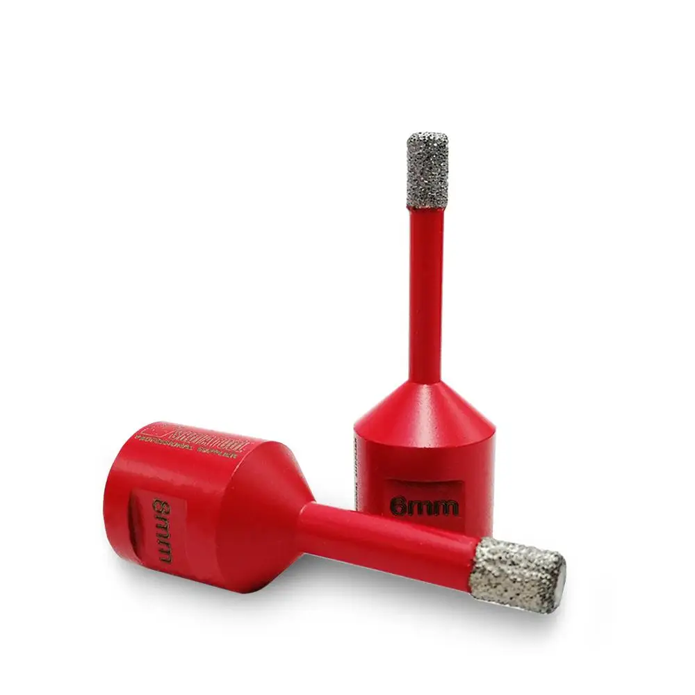 SHDIATOOL Dry Vacuum Brazed Diamond Drilling Core Bits granite, marble Hole saw M14 Thread drill bits porcelain tile stone crown