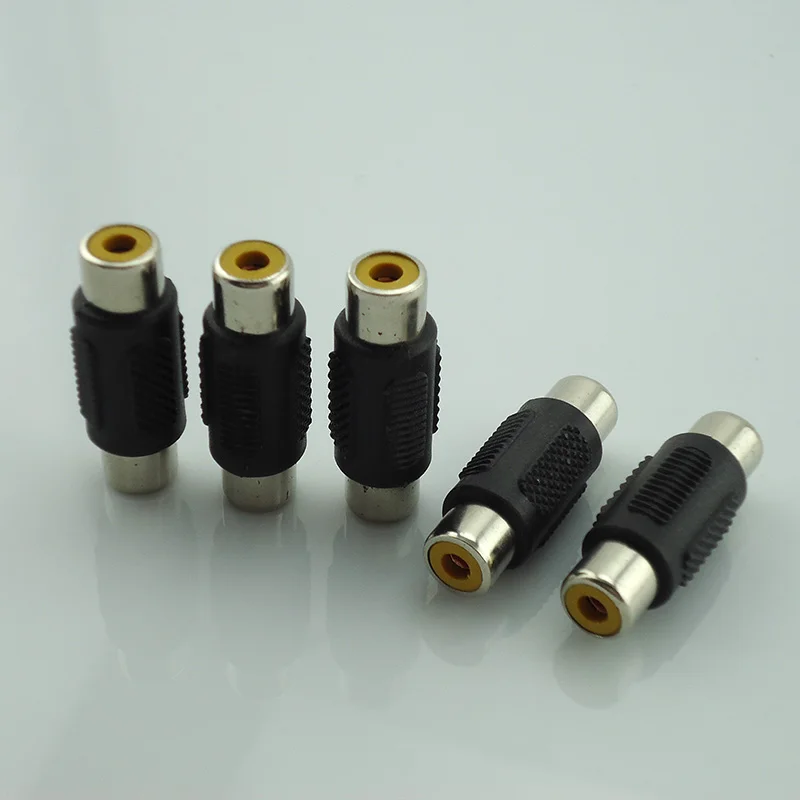 

Gakaki 100Pcs/Lot Surveillance System Rca Female To Rca Female Inline Connector Adapte Plug For Cctv Camera Led Bnc Connecter