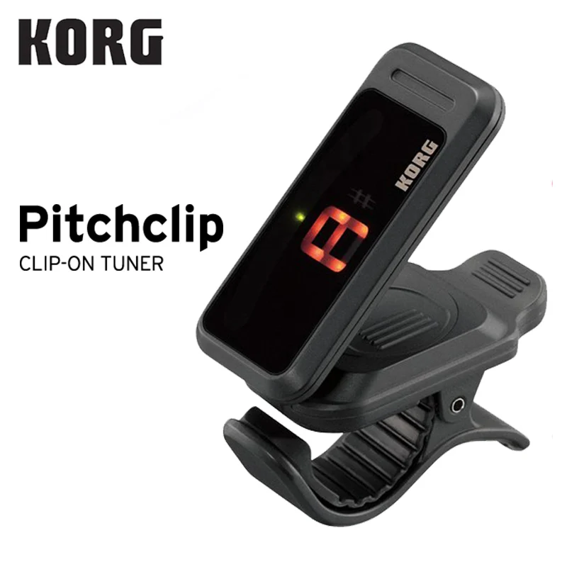 KORG PITCHCLIP PC-1 PC-2 PC1 PC2 ультра портативный низкопрофильный клип-на гитарный тюнер хроматический тюнер-ультра портативный-легко складывается - Цвет: PC1-Black