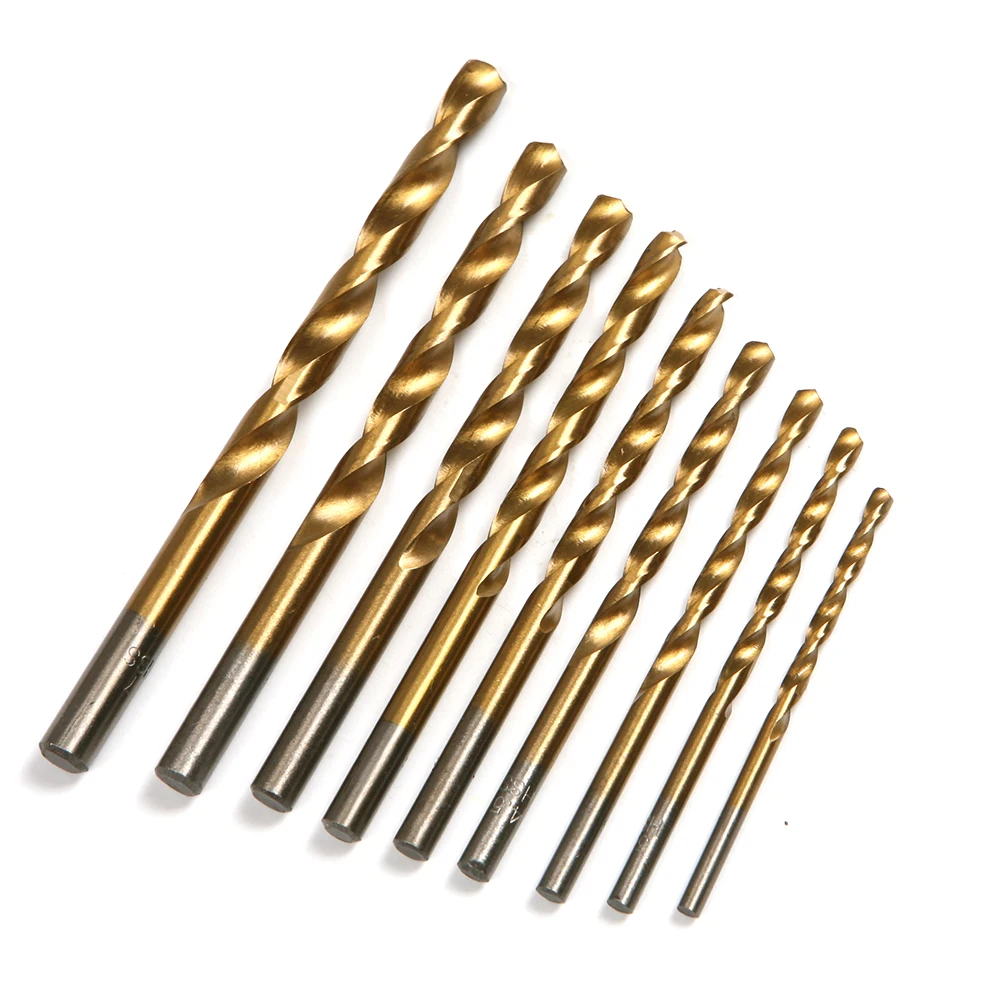 1pc High Quality HSS Straight Round Shank Extension Titanium Coated Twist Drill Bit Shank
