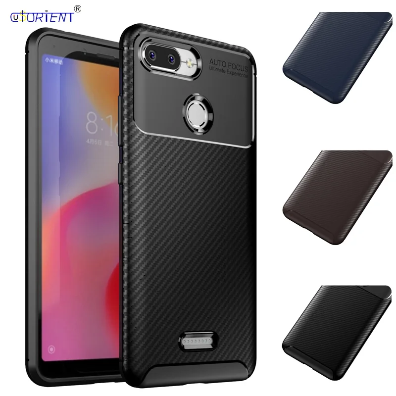 cheap Xiaomi Redmi 6 Case Xiomi Redmi 6A Cover Redmi6A Carbon Fiber Shockproof Bumper Case for Xiaomi Redmi 6 Xaomi Redmi 6A TPU Funda