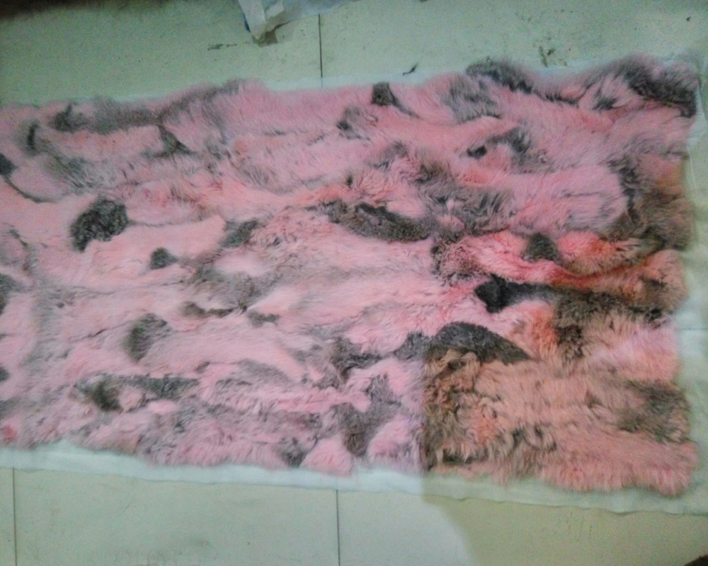 Настоящее натуральное лоскутное одеяло из меха кролика кроличьего меха ковер декоративное одеяло s Tapetes para sala коврики и ковры для гостиной