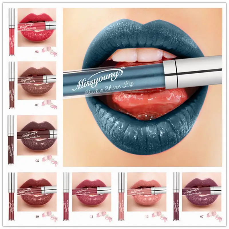 

Matte Liquid Lipgloss Makeup Cosmetics Lipstick Nude Lip Tint Moisturizing Waterproof Lasting Lips Make Up