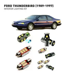 Светодиодные Внутренние огни для Ford Thunderbird 1989-1997 11 шт. Светодиодные Автомобильные фары комплект освещения автомобильные лампы Canbus