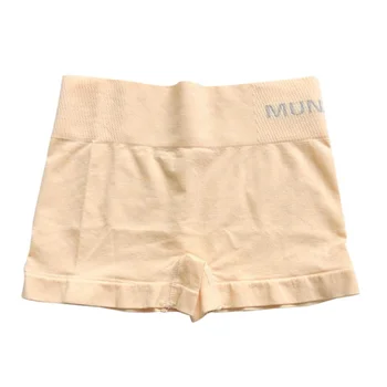 

Women's Safety Pants Seamless High Waist Elastic Tight-Fitting Breathable Safety Short Pants Solid Color 2018