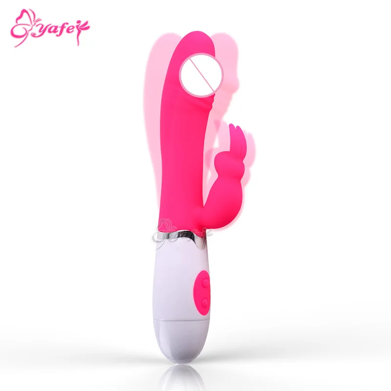 YAFEI 30 Speed Silicone Rabbit Vibrators Sitimulation Vaginal Adult products Dual Vibration Realistic Dildo Sex toys for Women