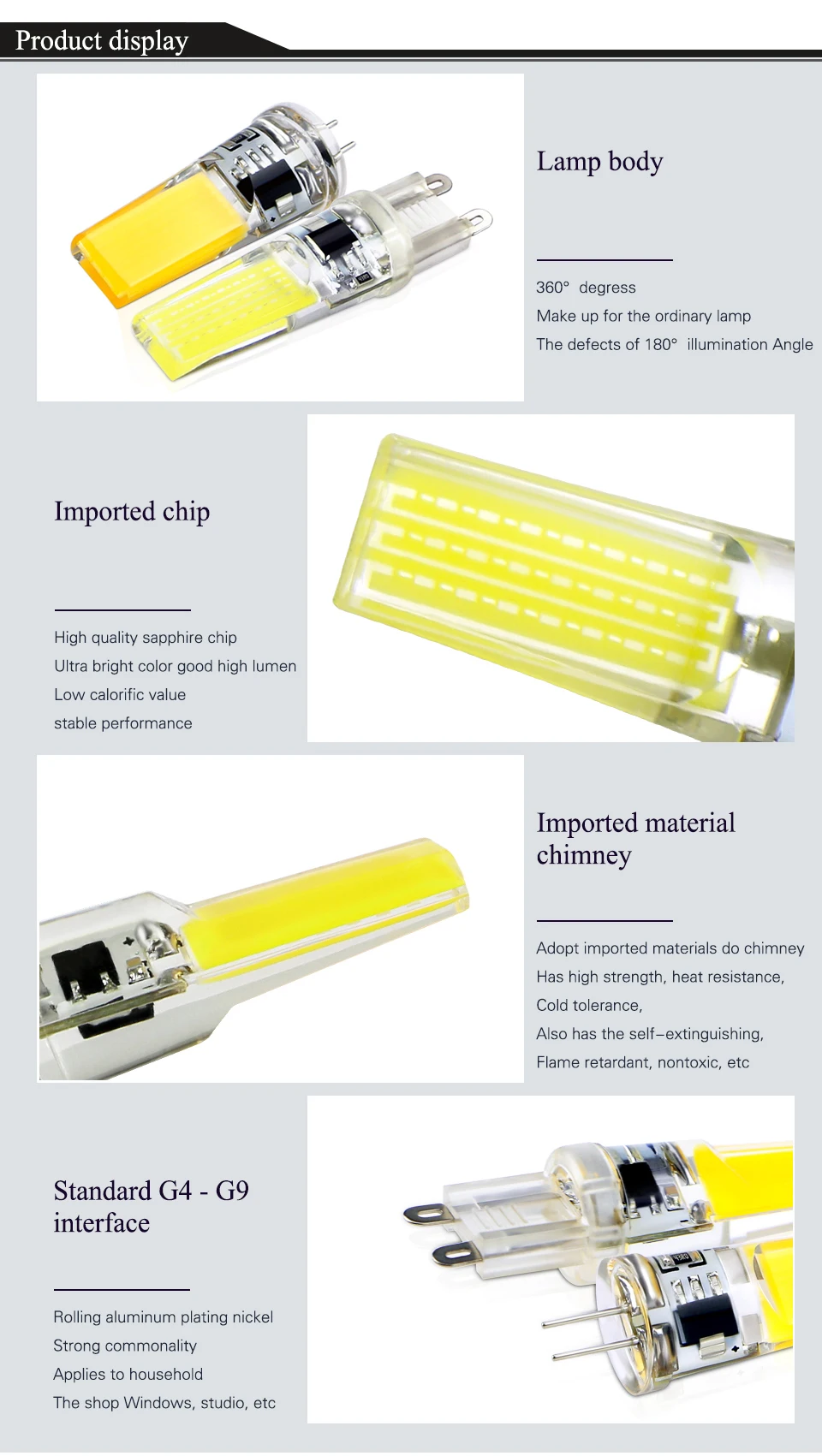 EnwYe светодиодный G4 G9 лампочка AC/DC 12V 220V 3W 6W COB SMD светодиодный светильник заменить галогенный прожектор