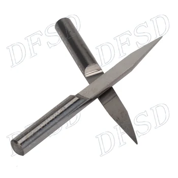 

5pcs 20 Degree Engraving Bits 0.4cm Shank Diameter Slivery Alloy 1.65" Length