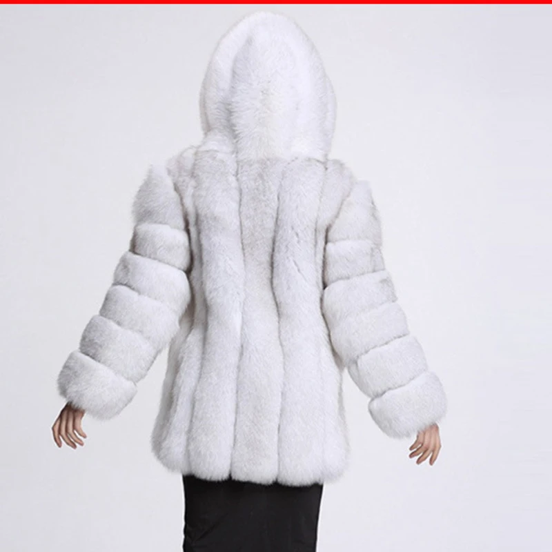 Wmwmnu long Sleeve Winter Women High Imitation Faux Fur Coat Jacket Fur Coat Women Clothes thick warm Fox Fur Coat plus Size 4XL