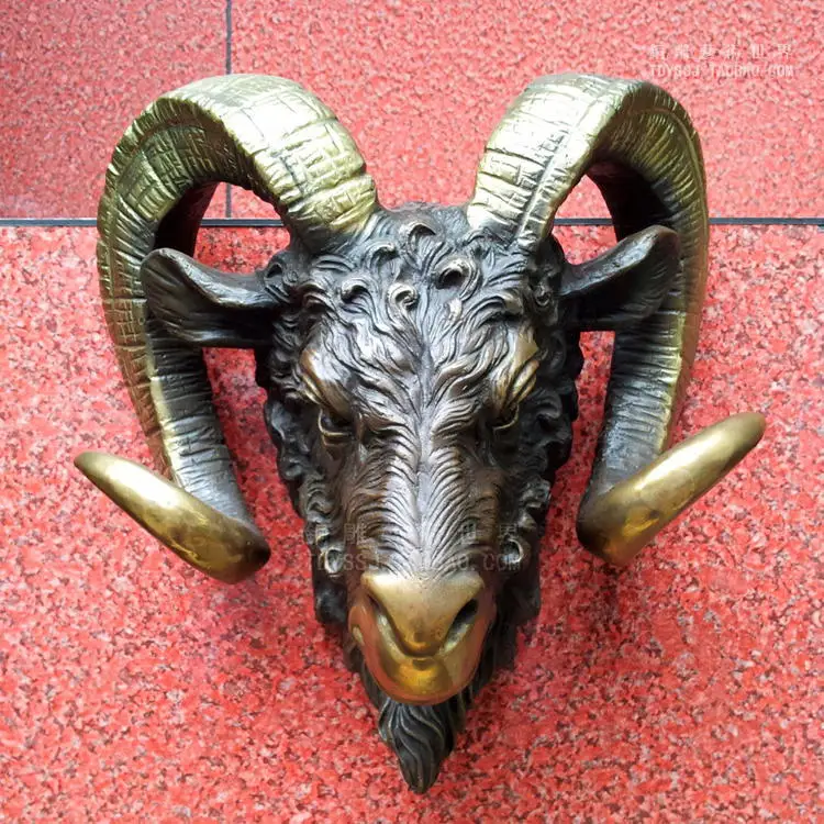 

Jemmied sculpture goat copper sculpture crafts home decoration business gift wall decoration wall hangings