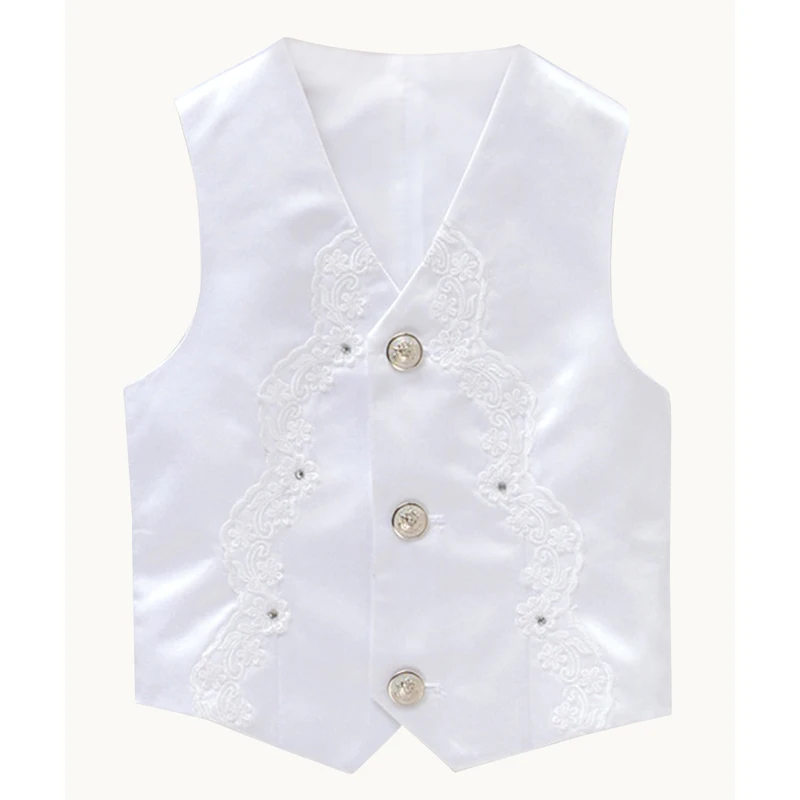 

Children Formal Suit Vest for Boys Waistcoat 2018 New Gentleman Wedding Party Derss Costumes England Style Baby Boy Tuxedo Vests