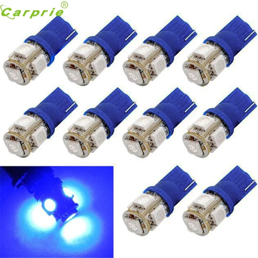 10 шт T10 клин 5-smd 5050 ксеноновые светодиодные светильник пы 192 168 194 W5w 2825 158 | Лампы и