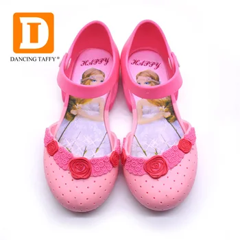 

Kids Girls Sandals Garden Shoes 2019 New Summer Jelly Crystal Children Shoes Flower Foral Rubber Girls Slippers Princess Shoes