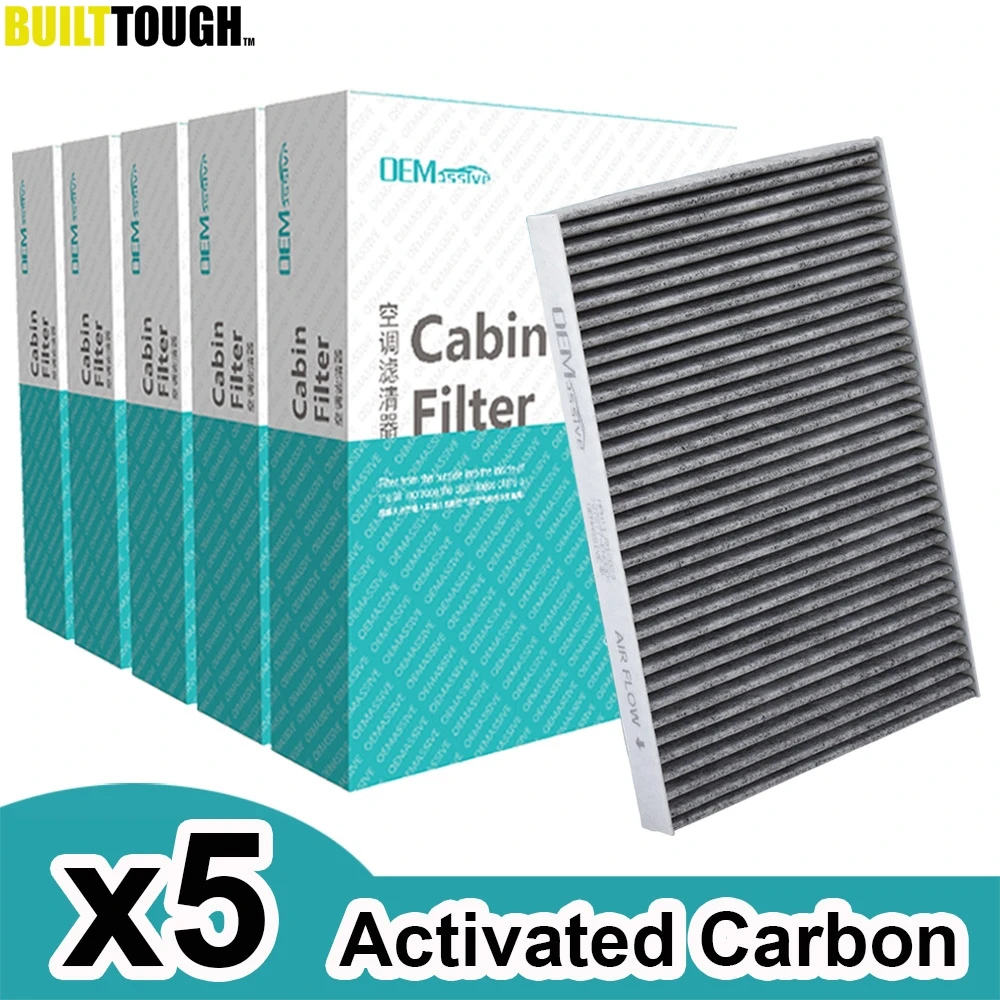 

5x Car Pollen Cabin Air Conditioning Filter Activated Carbon For Nissan Dualis Qashqai J10 Sentra B16 X-Trail T31 2009 2010 2011