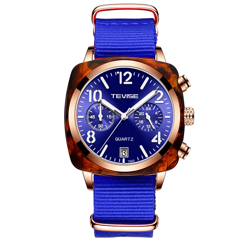 TEVISE, модные повседневные мужские часы, T860, ремешок из нержавеющей стали, Лидирующий бренд, водонепроницаемые, автоматические, механические, Роскошные, Relogio Masculino