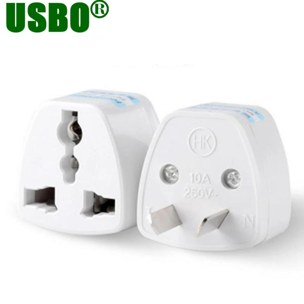 2-prong Australia EU To US Plug Power Adapter Travel Adaptors