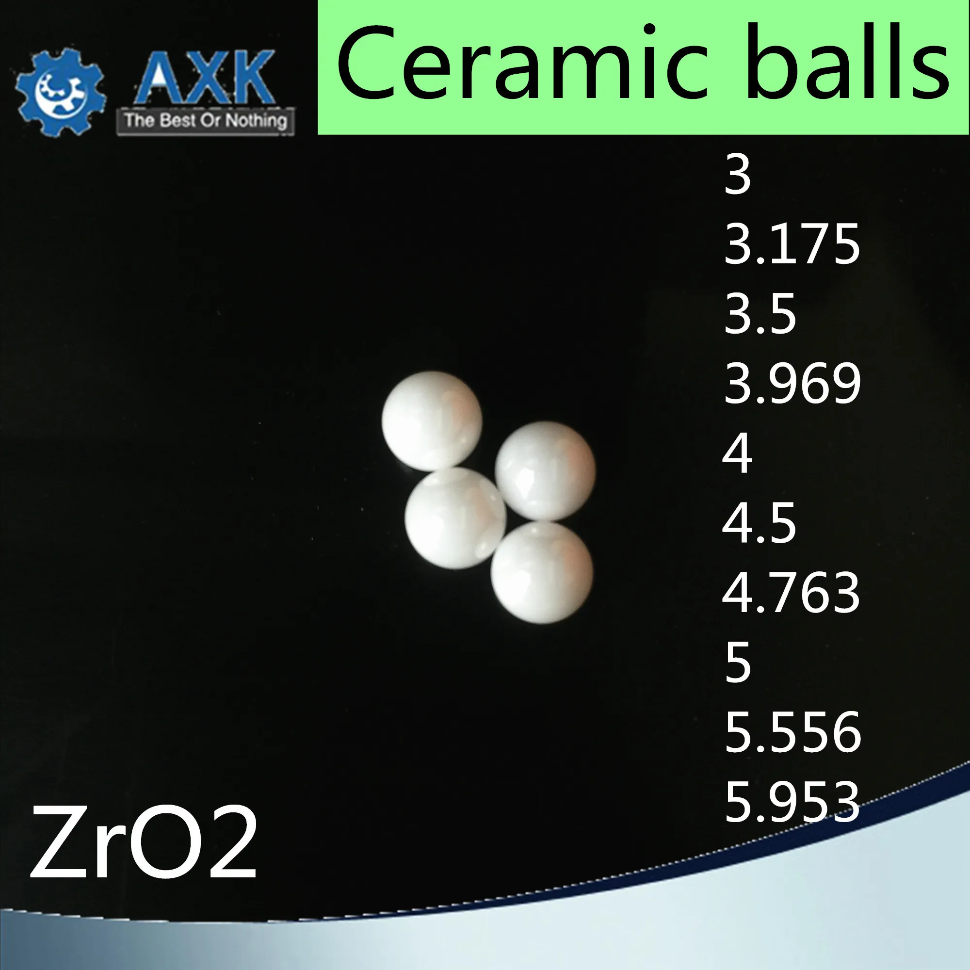 Керамические шарики ZrO2 3 175 5 969 4 763 556 953 (10 шт.) диоксид циркония G5 прецизионный