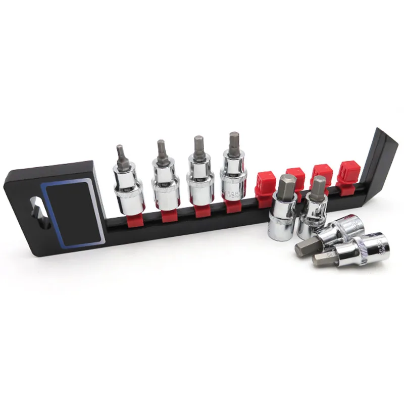 

8PC 1/2 Inch Hex Bit Socket Set CRV H4 H5 H6 H7 H8 H9 H10 H12 Drive Socket Nuts Set For Auto Car Repair Hand Tool