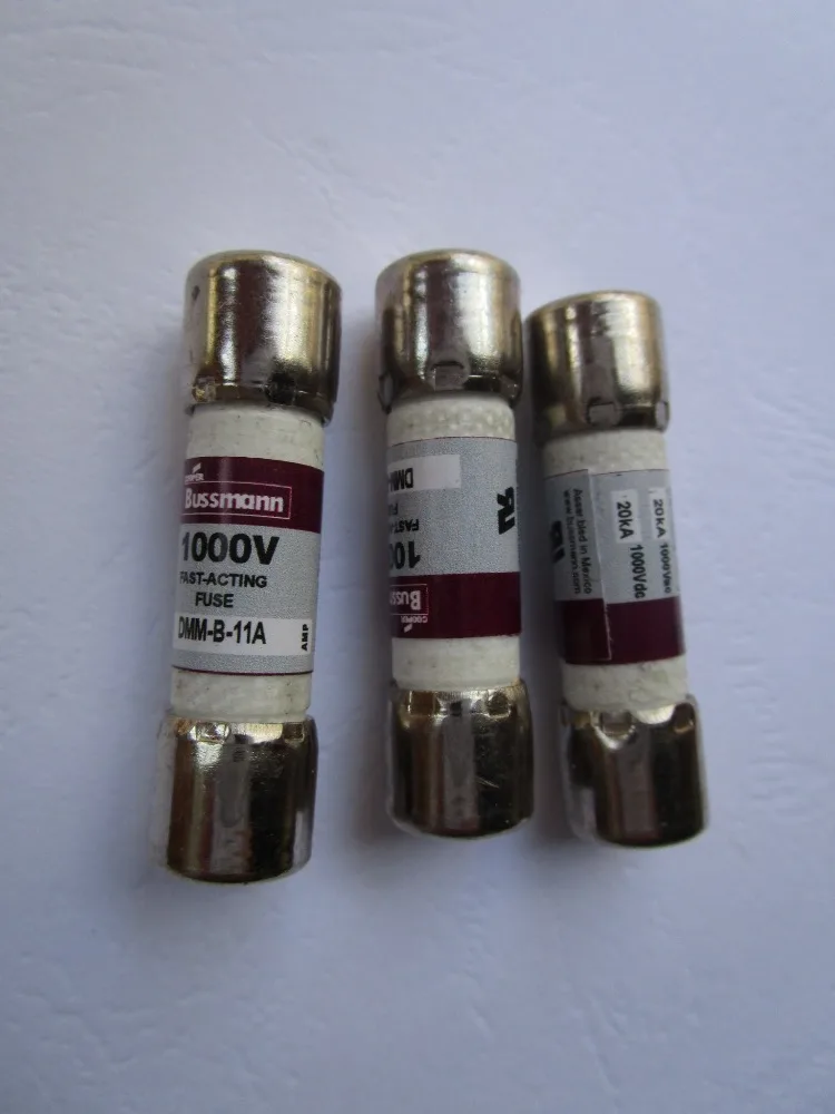 10 Pcs Ceramic Fuse BUSS DMM-B-11A 1000V Fuse AMP for FLUKE Multimeter 10 Pcs Ceramic Fuse BUSS DMM-B-11A 1000V Fuse AMP for FLUKE Multimeter