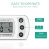 ORIA Mini Digital LCD Indoor Convenient Temperature Sensor Humidity Meter Thermometer Hygrometer Gauge Refrigerator Thermometer ► Photo 3/6