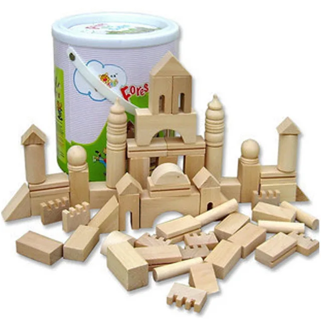 bloques de madera montessori