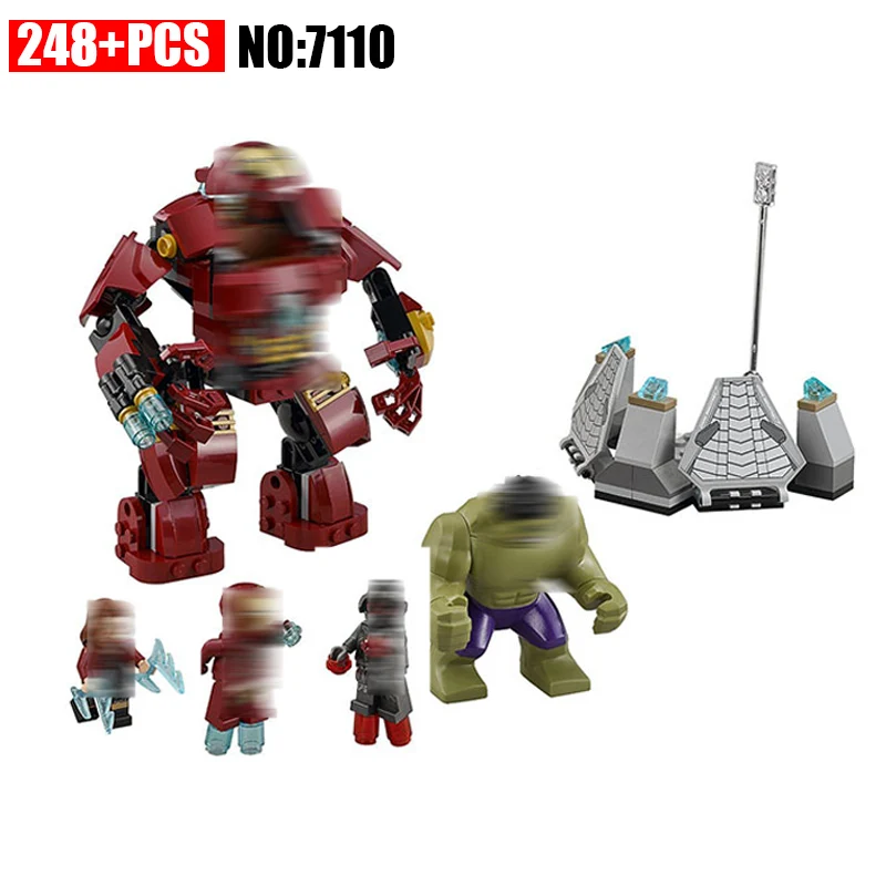 248pcs 7110 Marvel Super Heroes 76031 Avengers Building Blocks Ultron
