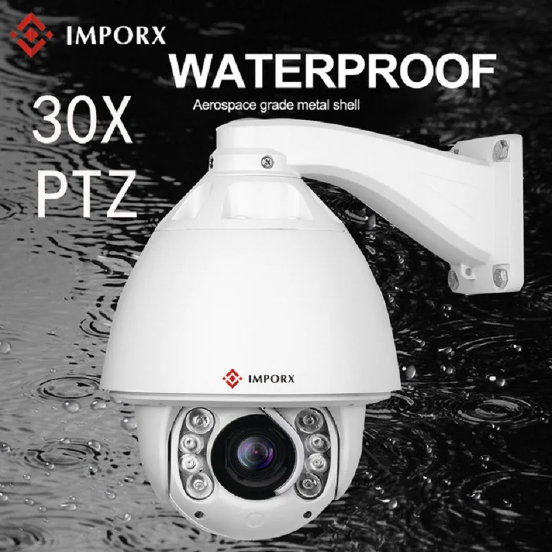 

NEW 30X ZOOM 1080P Auto Tracking PTZ IP Camera 20X Zoom 2MP High Speed Dome H.265 CCTV Security Camera Support Audio POE SD Card