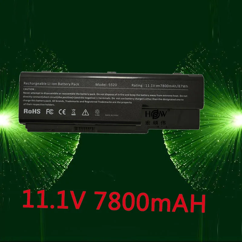 HSW 9cell Laptop battery for Acer Aspire 5520 5720 5920 6920 6920G 7520