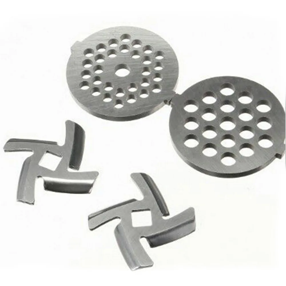 4pcs/set Stainless Steel Hole 8mm Meat Grinder Parts Blade Replacement Accessory Blades | Бытовая техника