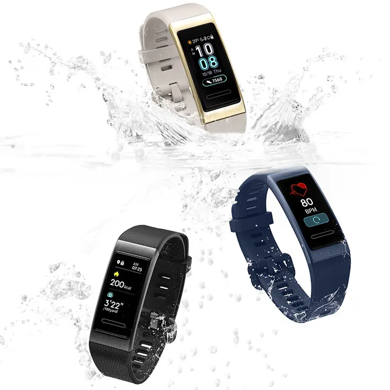 Huawei Band 3 умный Браслет Шагомер фитнес трекер сердечного ритма Водонепроницаемый