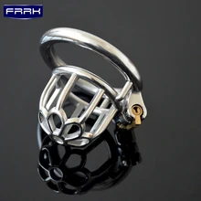 Plum Male Chastity Devices Stainless Steel Cock Cage For Men Metal Chastity Belt Penis Ring Sex Toys Cock LockAdult Products stainless steel metal heavy pendant rings chastity locks chastity belt alternative toys adult products