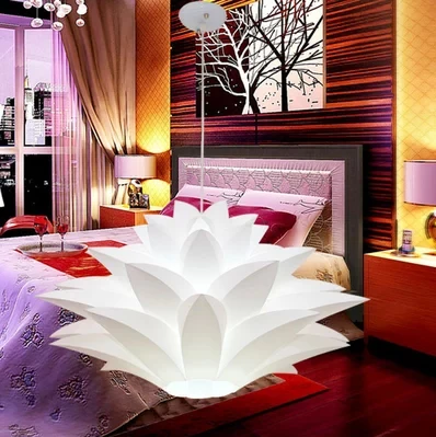 

Creative small single-head chandelier dining chandelier bedroom lamp Lotus Bar Ceiling lamp aisle corridor