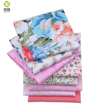 Shuanshuo 8 шт./лот Розовый Флора Лоскутная Ткань Хлопок Fbric ручной работы DIY лоскутное шитье Детские и Детские простыни платье 40*50 см