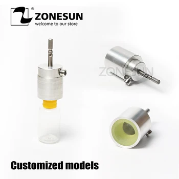

ZONESUN Customized Chuck E Liquid Bottle Perfume Capping Head for Hand Held Capping Machine Bottle Capping Machine Cap Sealer