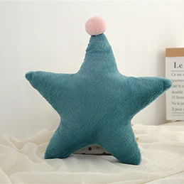 Dark green star Искусственный кроличий мех корона Сердце Луна Звезда Треугольник Форма плюшевая подушка полностью набитый искусственный кроличий мех подушка для женщин девочек - Цвет: Dark green star
