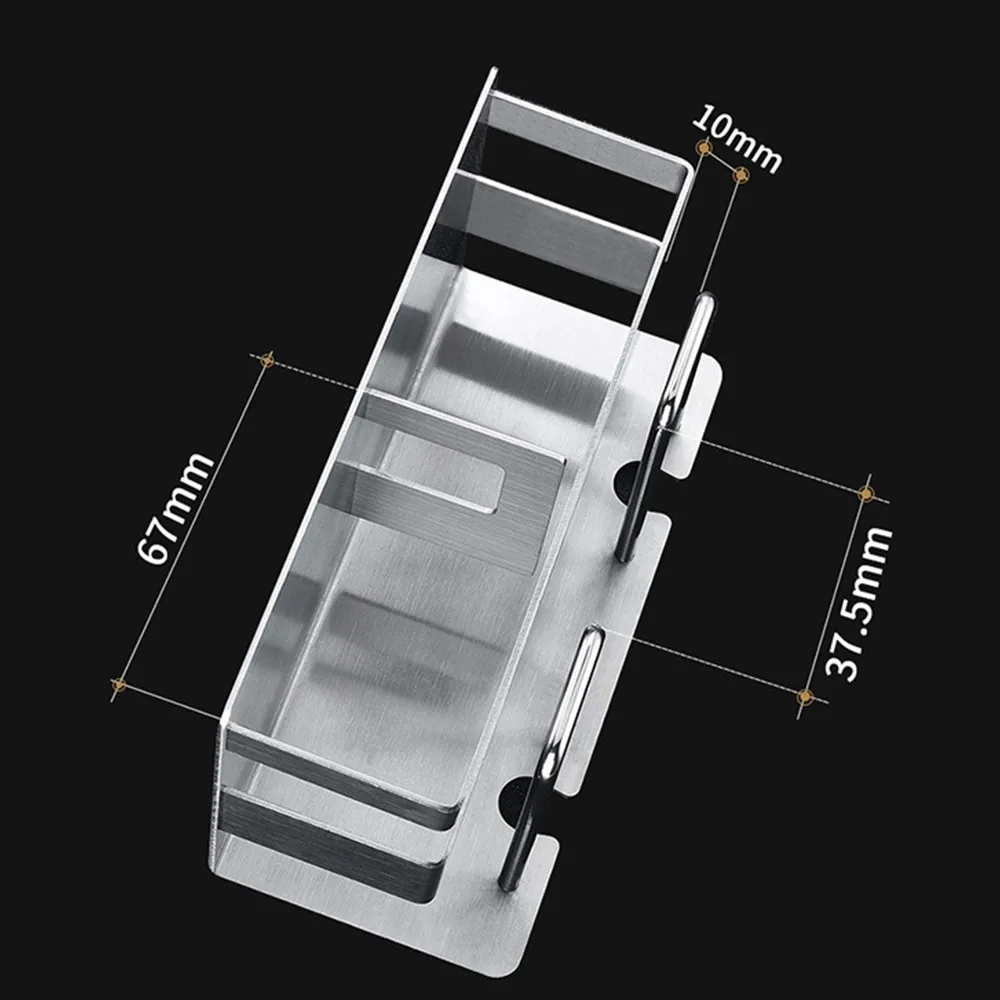 Нержавеющая Сталь Настенная подставка для зубных щеток подвесная чашка для зубной пасты для хранения ванной комнаты Новинка