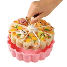 8-hole Heart-shaped Sushi Mold Baking Jelly Pudding Cups Thousand Layers of Rice Balls Mold Food Production DIY Kitchen Mold