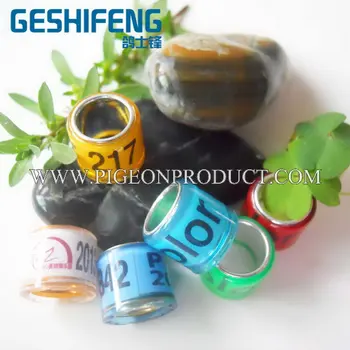 

6.5mm-14mm Aluminium and plastic pigeon rings