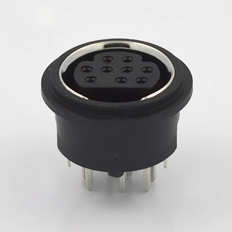 

10pcs-100pcs 9 Core S Terminal Plug Vertical Terminal Socket MDC-9-04 DIN Core Connector Socket