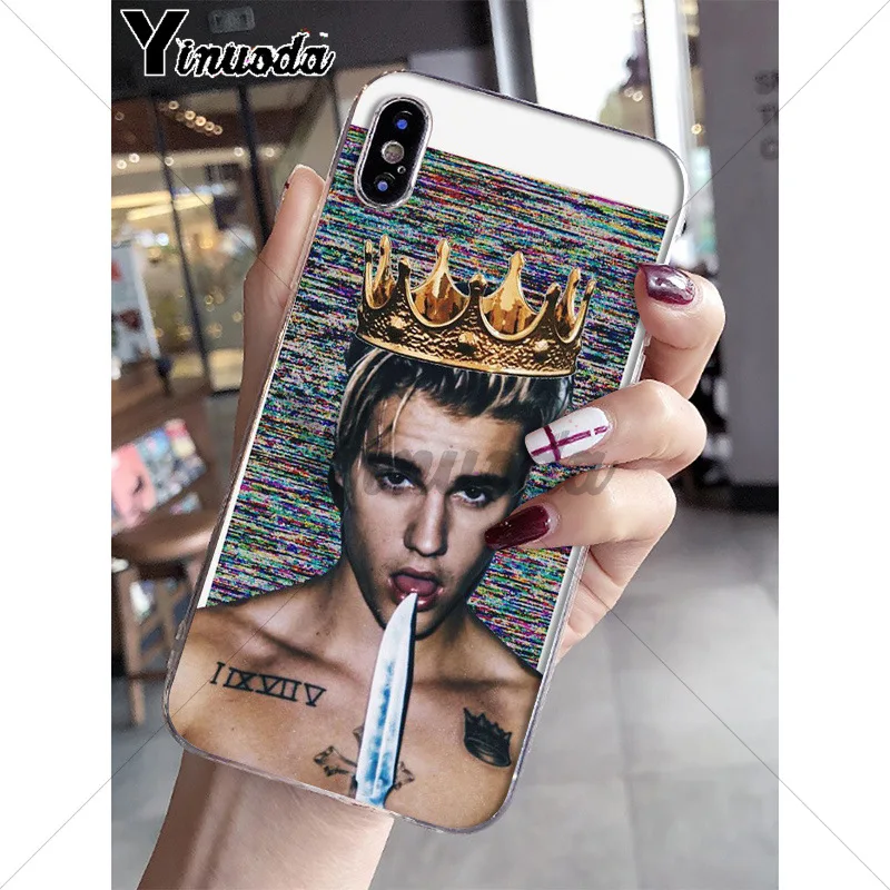Yinuoda Justin Bieber Novelty Fundas Phone Case Cover for Apple iPhone 8 7 6 6S Plus X XS MAX 5 5S SE XR Cover
