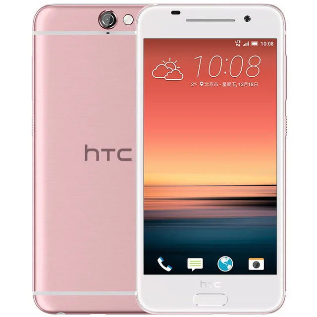 Разблокированный htc один A9 Octa core 5,0 Дюйма 16/32 ГБ флэш-памяти, Встроенная память 2/3 Гб оперативной памяти, Оперативная память 13.0MP LTE 4G Android 6,0 мобильный телефон с определением отпечатка пальца - Цвет: Розовый