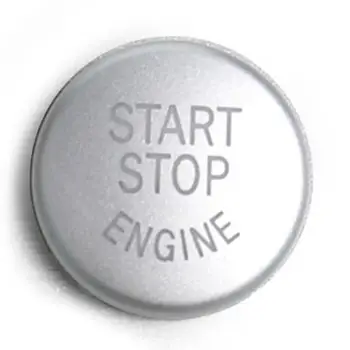 

Engine Start Stop Switch Button Replacement Cover for BMW 3/5 Series E90 E91 E60 X1 X3 X5 X6 Silver