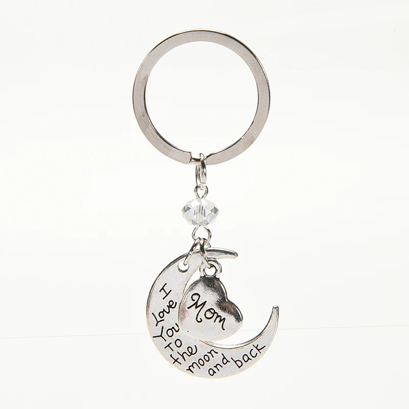 1pcs Metal Keychain For Mom Heart Keychain To Mom KeyChain Heart