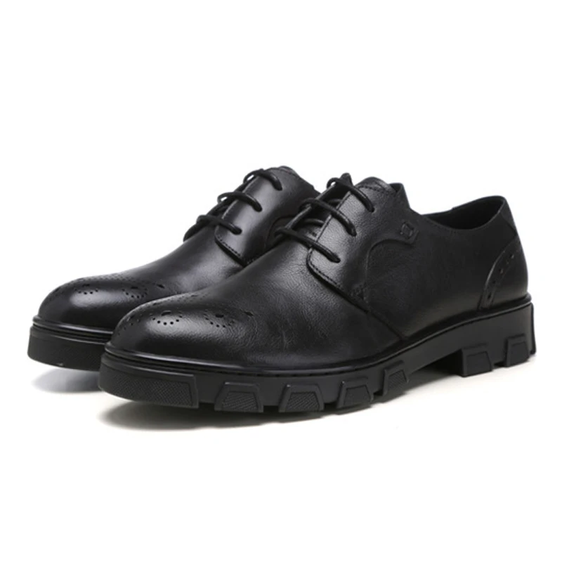 Sapatos New Derby Britânico Até Homem marrom Preto Do Calçados Homens Dedo Pé De Genuíno Dos Couro Esculpidos Redondo Ss84 Formal Plana Vestido Rendas Designer Plataforma rYUw6qr