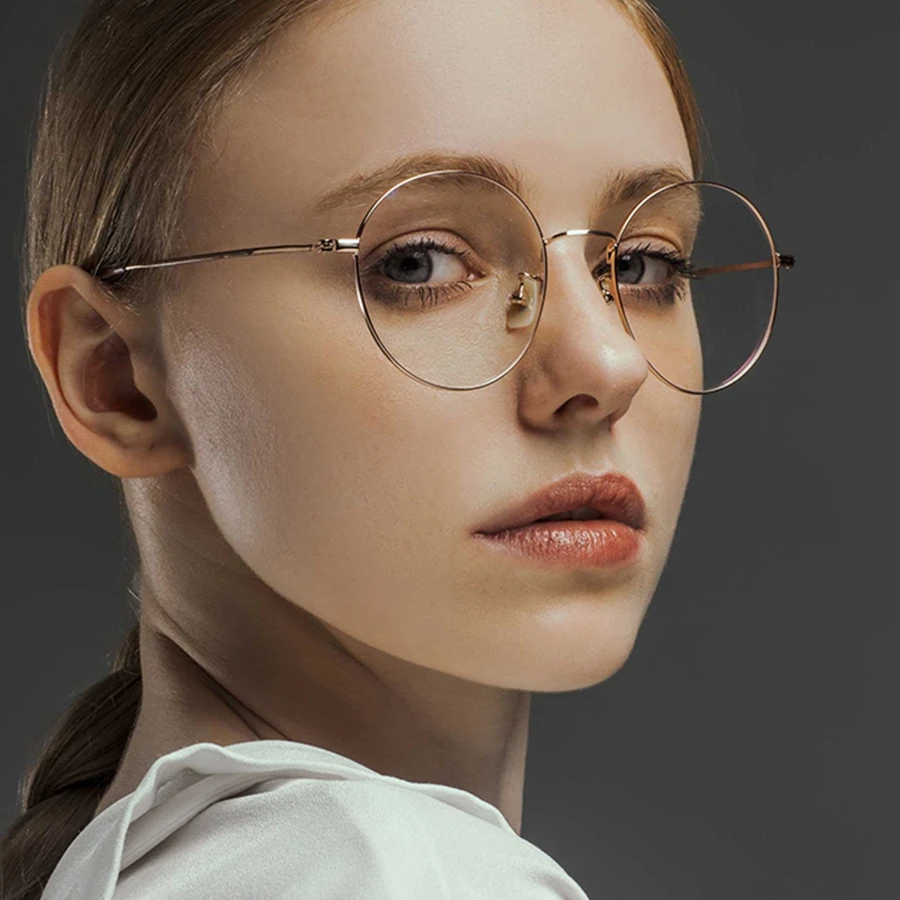 Оправа для очков женские ретро круглые очки компьютерная рецептурная оптика для женщин винтажные очки с прозрачными линзами очки RS1112