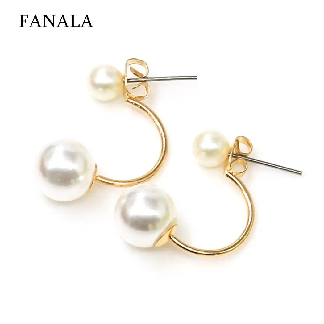 

Stud Trendy Earrings Artificial Style Fashion Women Pearl Earrings